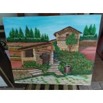 Средна картина масло от Испания - 3787